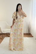 Vestido floral com babados - lavishiochicvestidolavishiochic