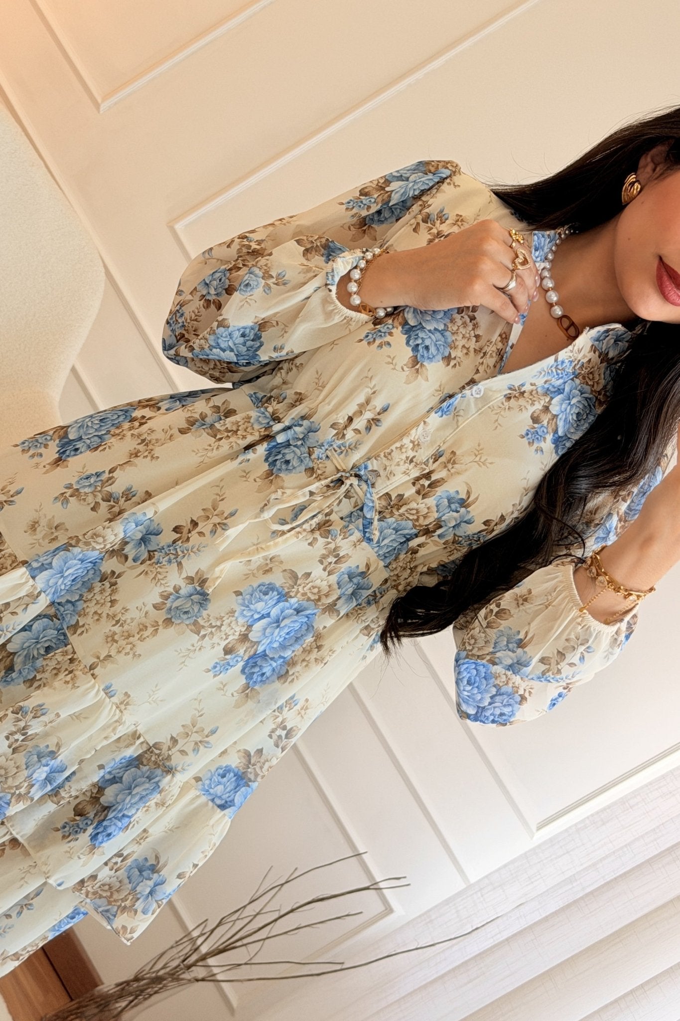 Vestido Floral com camadas - lavishiochicvestidolavishiochic
