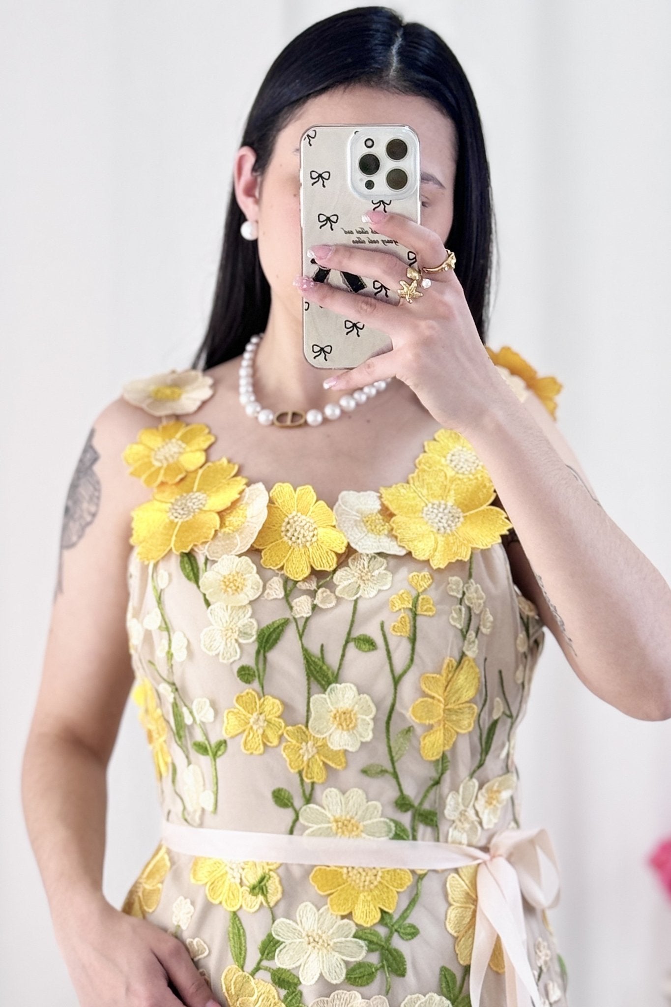 Vestido flores3D AZAKA - lavishiochicvestidoAZAKA