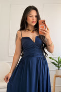 Vestido fluido com amarração nas costas - lavishiochicvestidolavishiochic