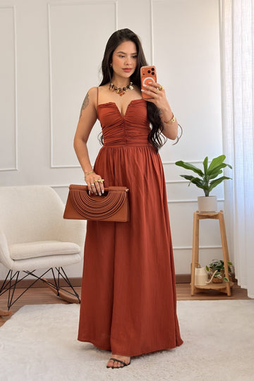 Vestido fluido com amarração nas costas - lavishiochicvestidolavishiochic