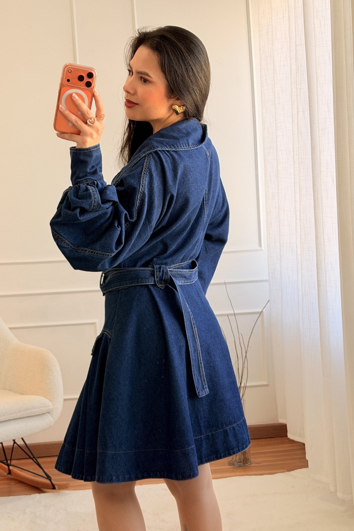 Vestido Ganga com Cinto FLAMMODE - lavishiochicvestidoFlammode