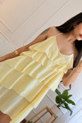 Vestido halter em camadas - lavishiochicvestidolavishiochic