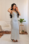 Vestido Justo com Estampa de Bolinhas - lavishiochicvestidolavishiochic