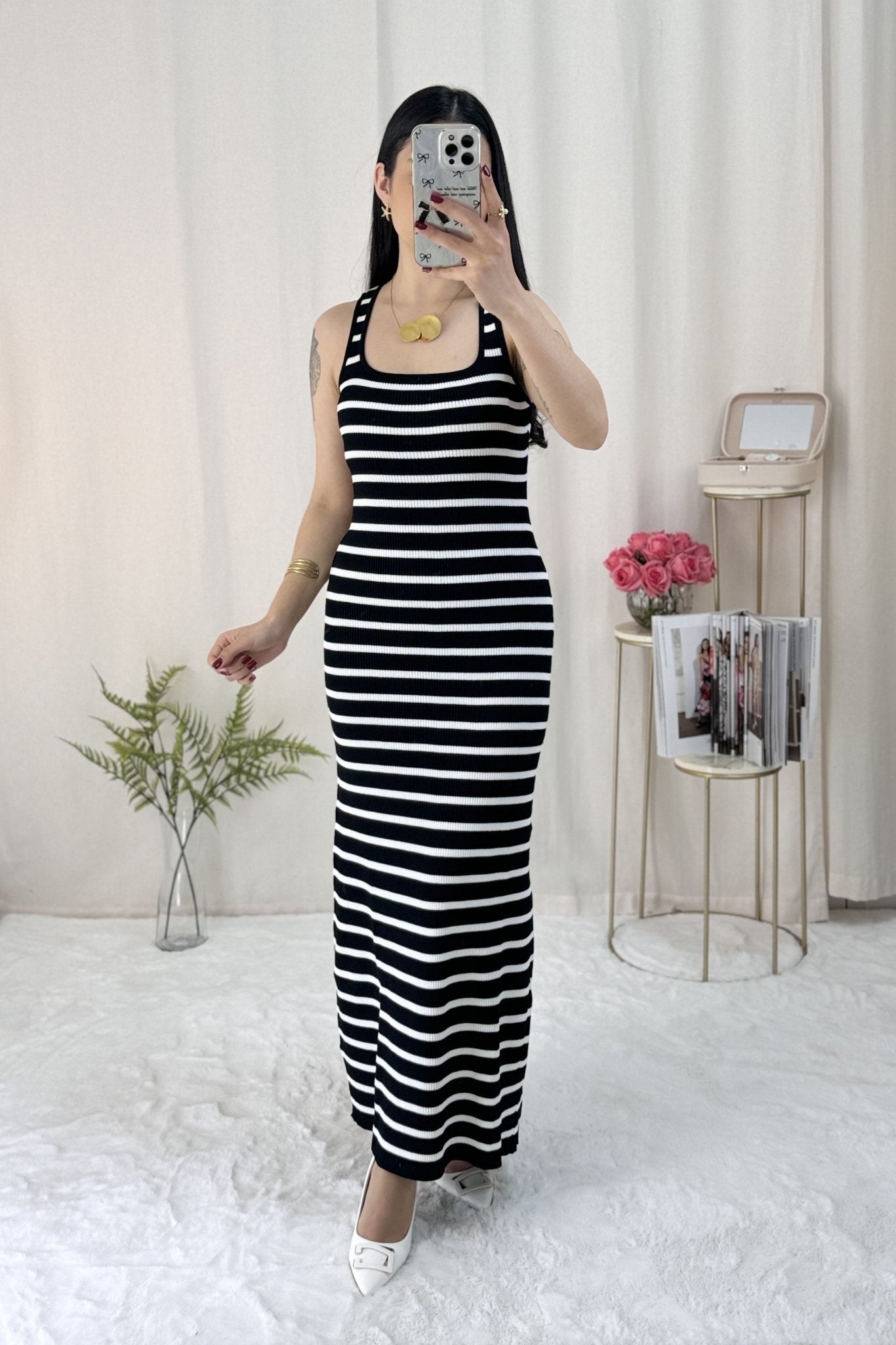 Vestido justo riscas - lavishiochicvestidolavishiochic