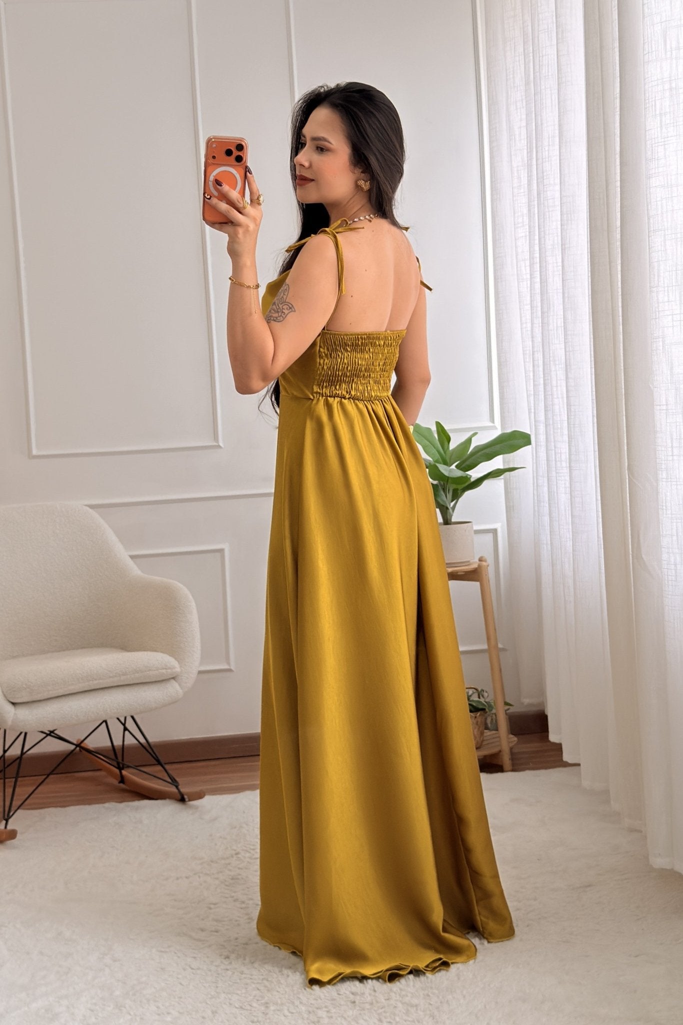 Vestido Longo Acetinado - lavishiochicvestidolavishiochic