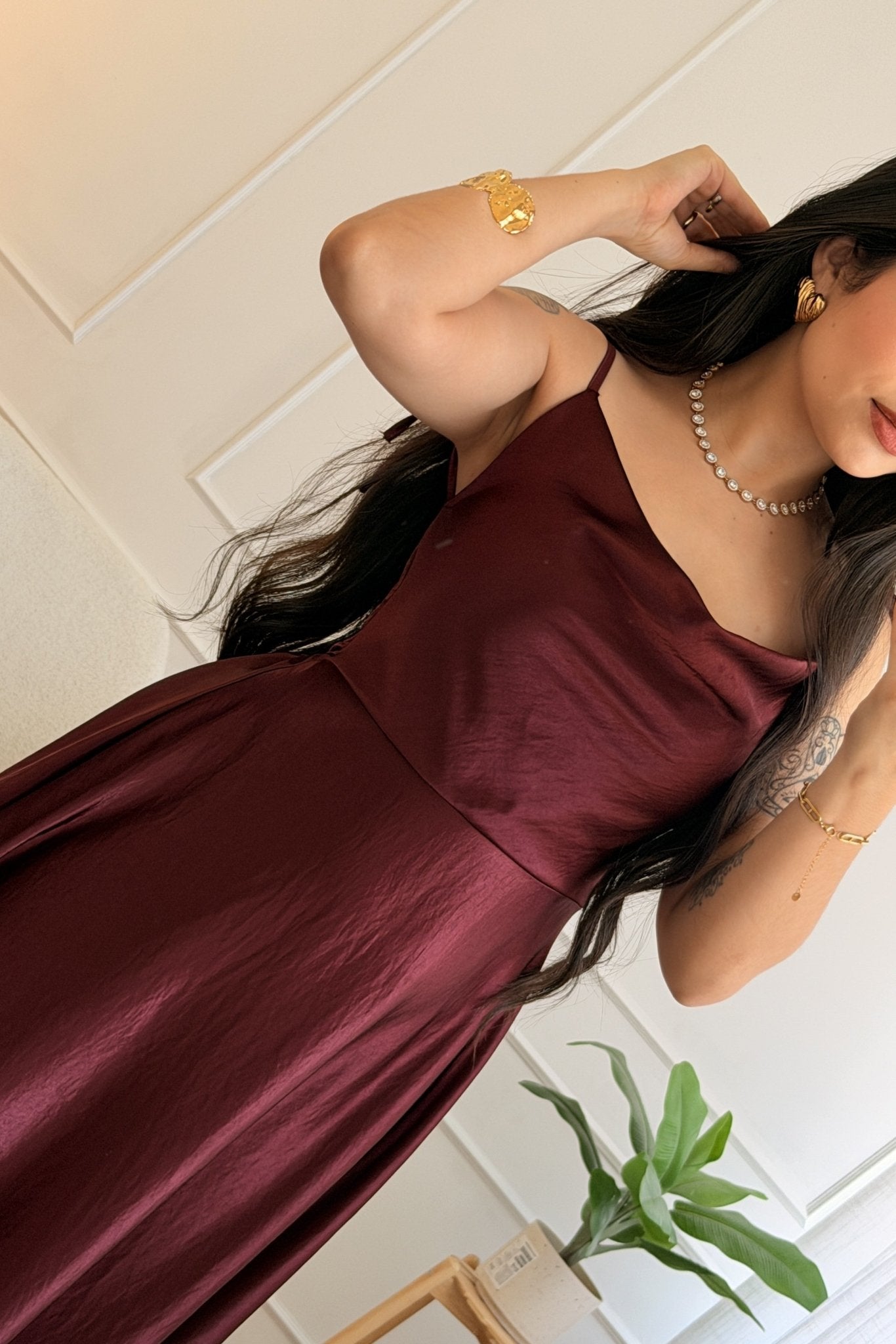 Vestido Longo Acetinado - lavishiochicvestidolavishiochic