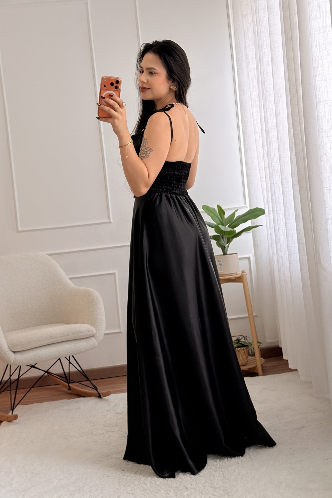 Vestido Longo Acetinado - lavishiochicvestidolavishiochic