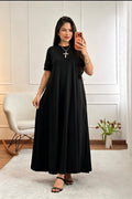 Vestido longo com bolsos laterais LUMINA - lavishiochicvestidolumina