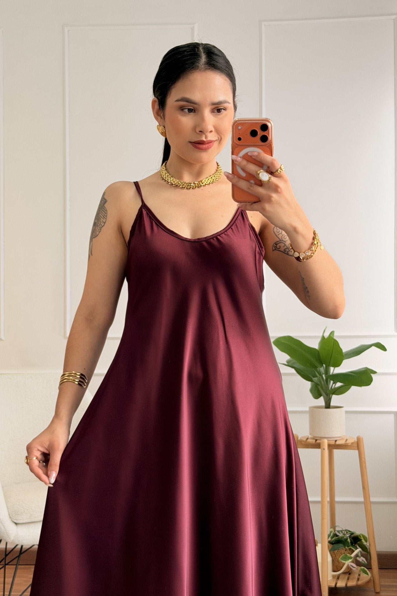 Vestido longo de alças - lavishiochicvestidolavishiochic