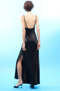 Vestido longo em cetim fluido LUMINA - lavishiochicvestidolumina