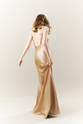 Vestido longo em cetim fluido LUMINA - lavishiochicvestidolumina