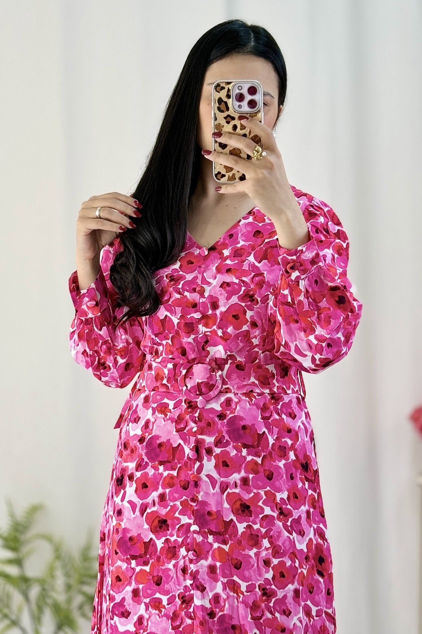 Vestido longo estampado ELLI WHIT - lavishiochicvestidoELLI WHITE