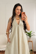 Vestido longo halter LUMINA - lavishiochicvestidolumina