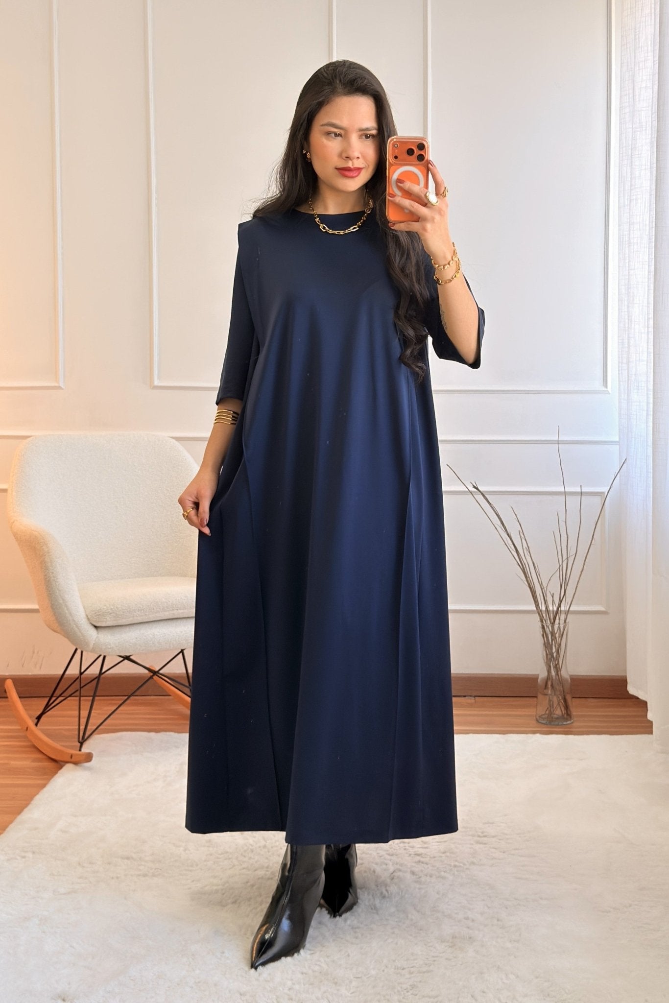 Vestido longo LUMINA - lavishiochicvestidolumina