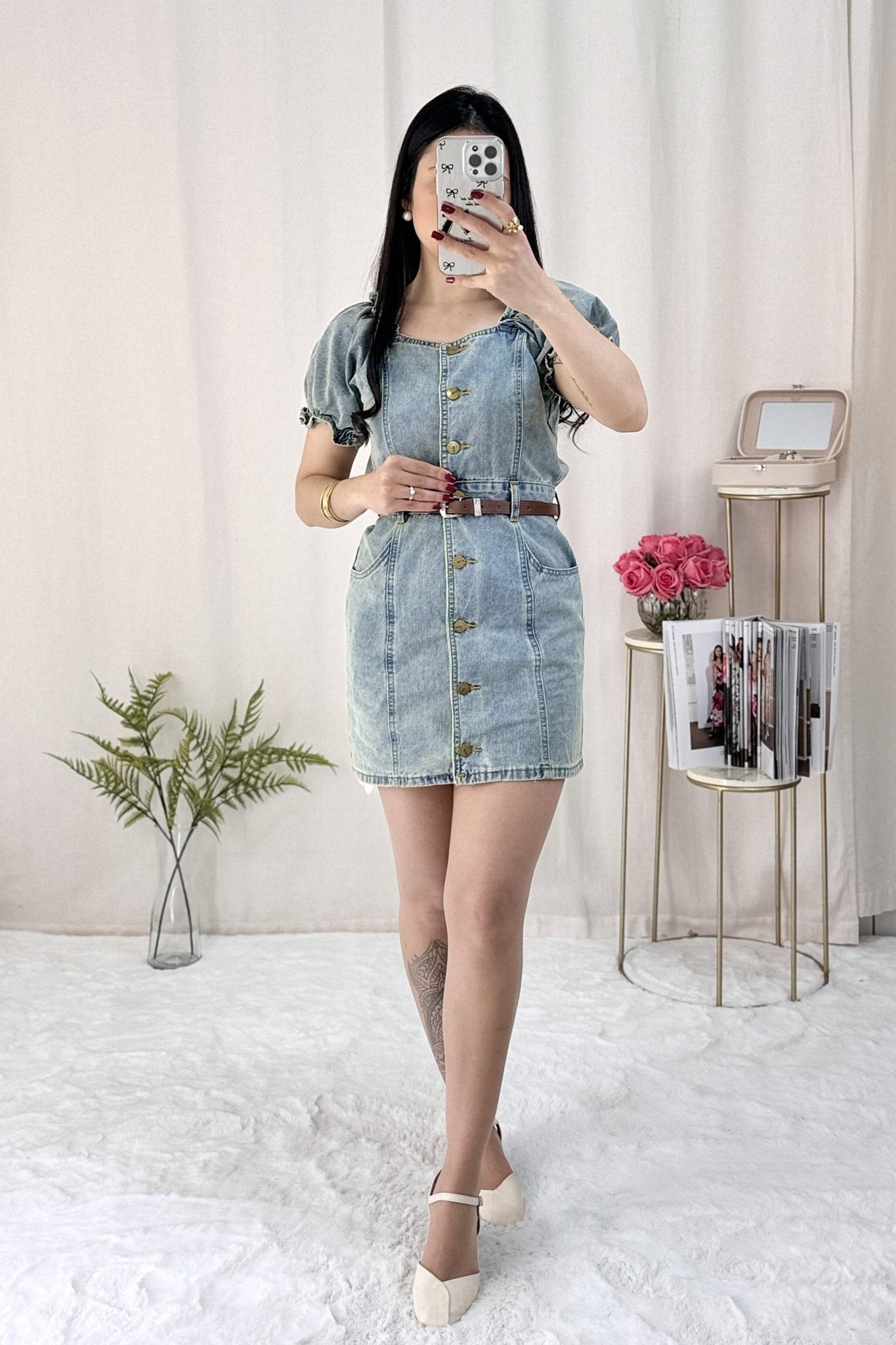 Vestido mangas balão AZAKA - lavishiochicvestidoAZAKA