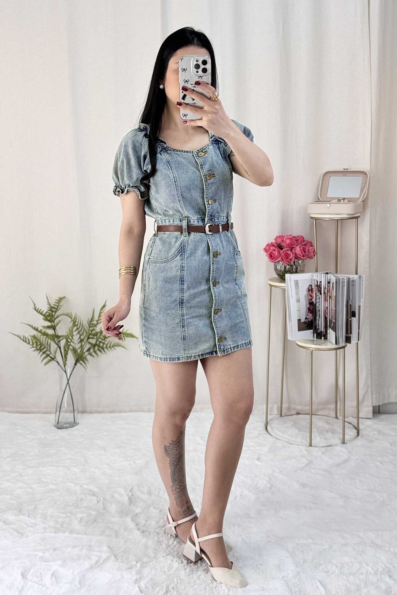 Vestido mangas balão AZAKA - lavishiochicvestidoAZAKA