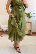 Vestido midi em tecido translúcido - lavishiochicvestidolavishiochic