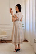 Vestido midi em tecido translúcido - lavishiochicvestidolavishiochic