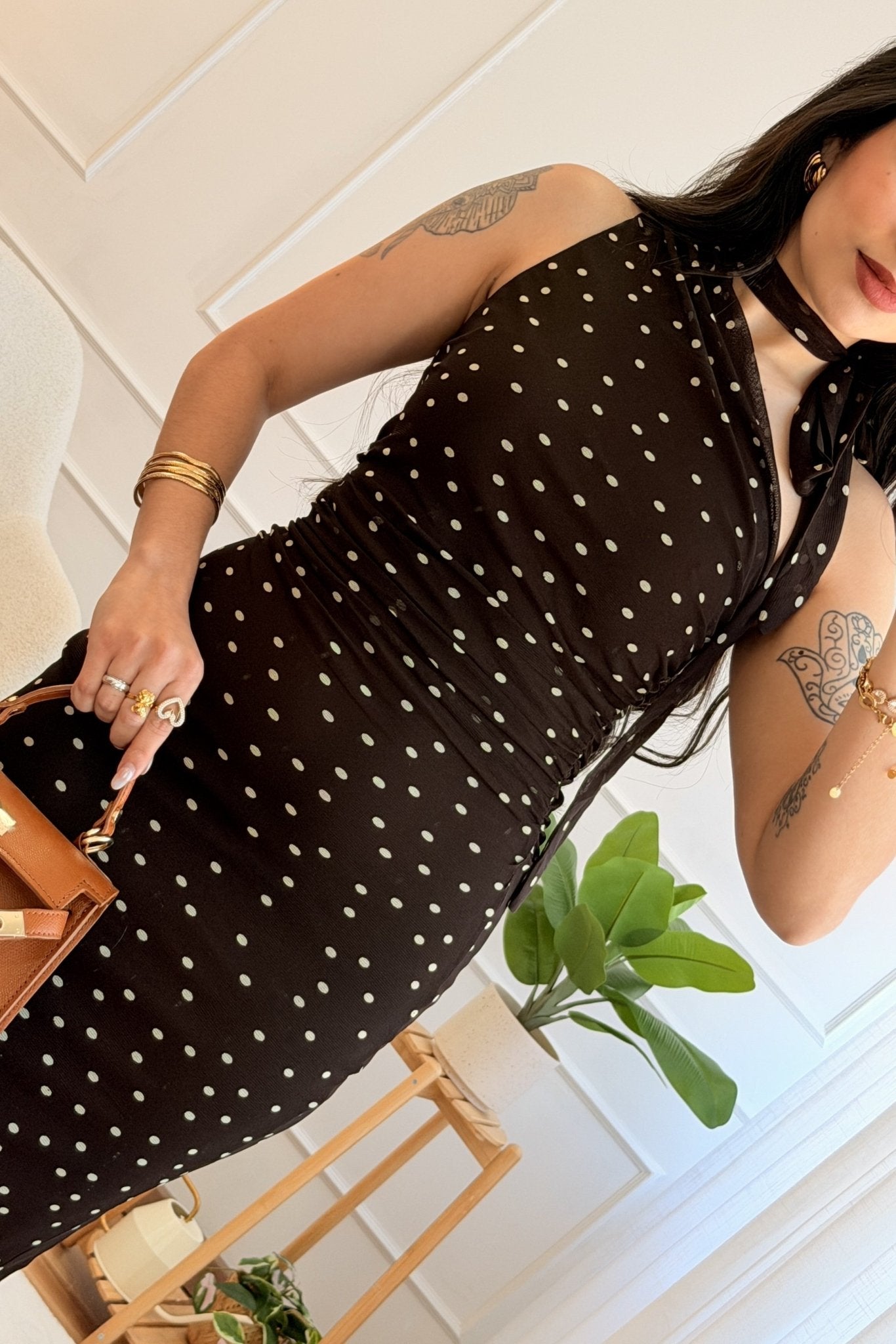 Vestido midi em tule com bolinhas VERA LUCY - lavishiochicvestidoVera Lucy
