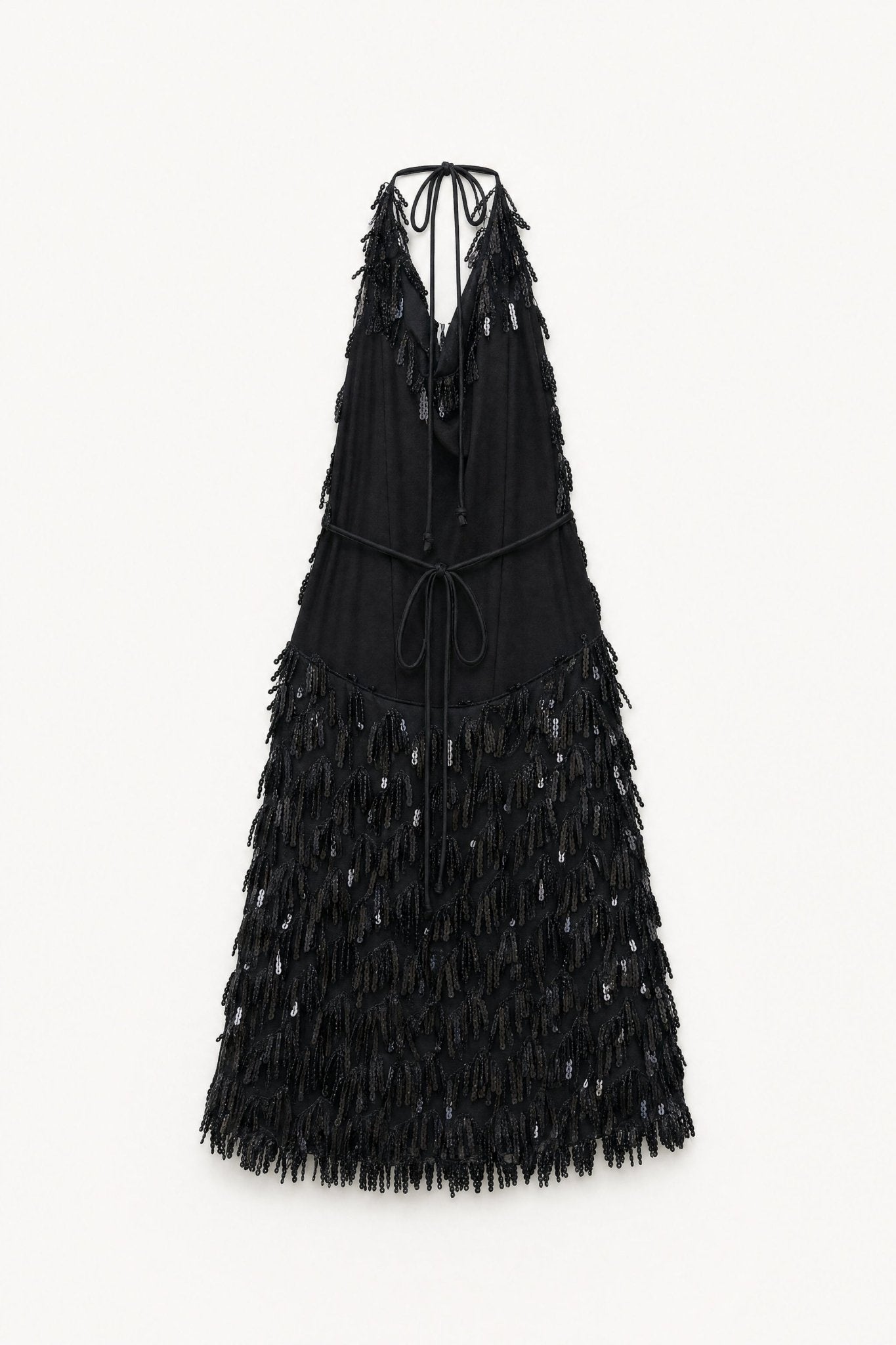 Vestido mini em tule com franjas e lantejoulas LUMINA - lavishiochicvestidolumina