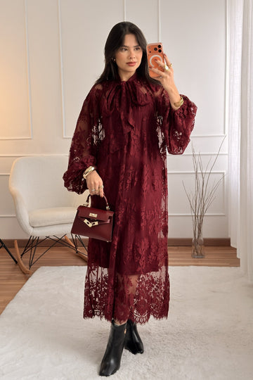 Vestido Renda com Forro de Alças MOCHY - lavishiochicvestidoMochy