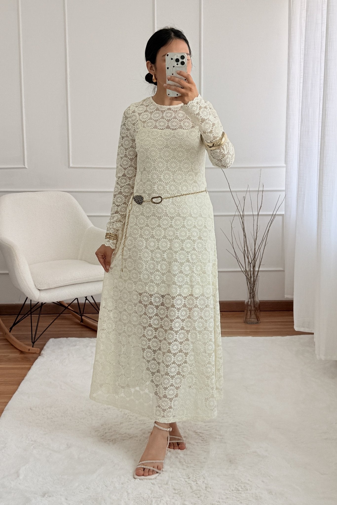 Vestido renda elegante ELLI WHITE - lavishiochicvestidoELLI WHITE