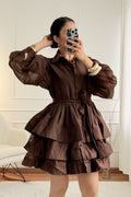 Vestido seda camadas - lavishiochicvestidolavishiochic