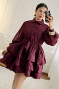Vestido seda camadas - lavishiochicvestidolavishiochic