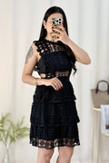Vestido tecido vazado - lavishiochicvestidolavishiochic