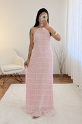 Vestido textura plissada FLAMMODE - lavishiochicvestidoFlammode