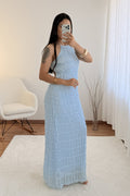 Vestido textura plissada FLAMMODE - lavishiochicvestidoFlammode
