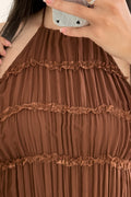 Vestido textura plissada FLAMMODE - lavishiochicvestidoFlammode