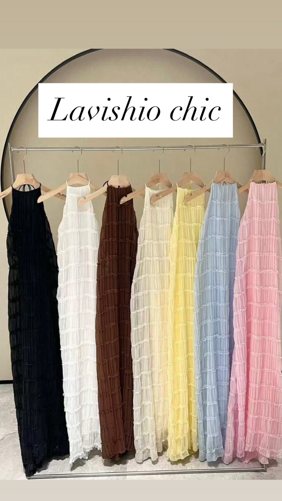 Vestido textura plissada FLAMMODE - lavishiochicvestidoFlammode