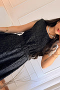 Vestido texturizado com cinto - lavishiochicvestidolavishiochic